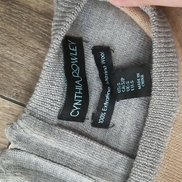 Cynthia Rowley 100% Merino Wool Two Tone Dress Size Small - Picture 6 of 6